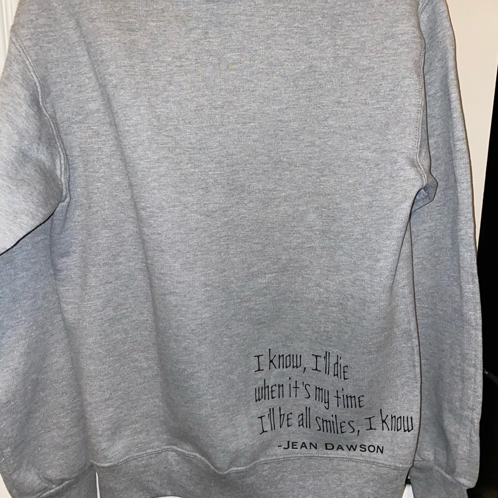 Custom lyrics crewneck